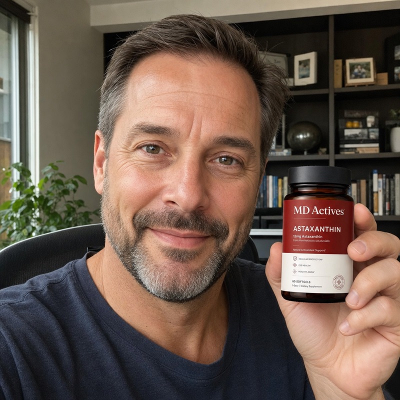 Verified buyer holding MD Actives Astaxanthin