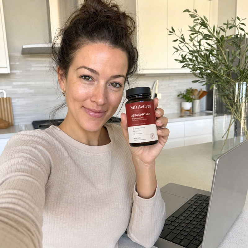 Verified buyer holding MD Actives Astaxanthin